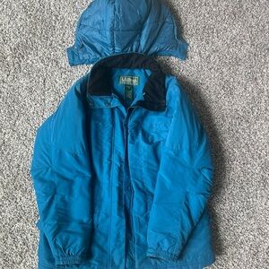 L.L. Bean Women's Blue Ski Jacket with Detachable Hood